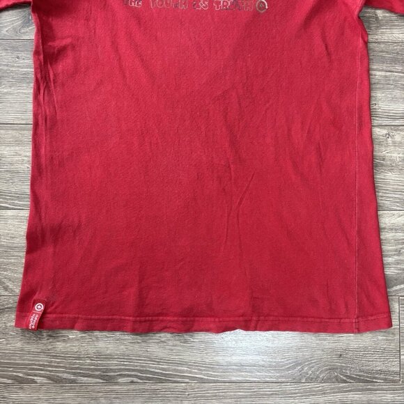 VTG Lifted Research Group LRG  Mens T-shirt Red Size M Graphic Tee Tree Y2K - Picture 5 of 12